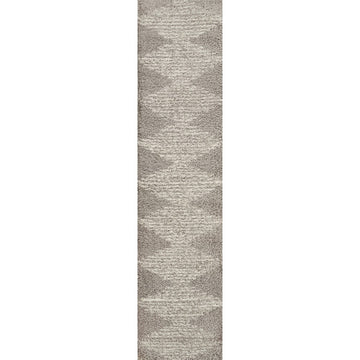 Elm Diamond Stripe Geometric Shag Area Rug